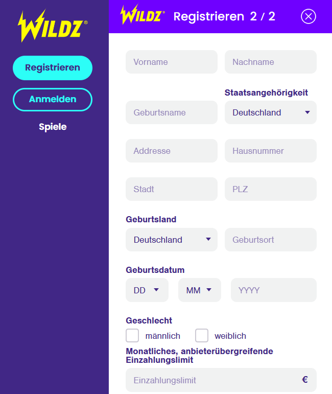 säker Wildz Casino daglig bonus kampanj